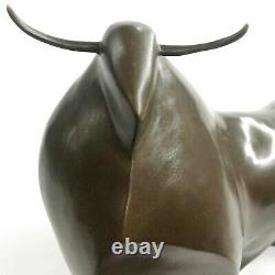 Art Moderne Abstrait Taureau Bronze Figurine Botero Statue Sculpture Figurine