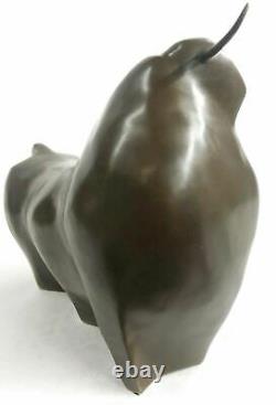 Art Moderne Abstrait Taureau Bronze Figurine Botero Statue Sculpture Figurine