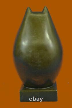 Art Moderne Bronze- Fat Chat, Signée Un Hommage À Botero Bronze Sculpture Déco