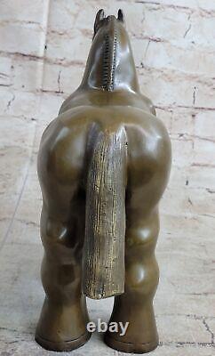 Art Moderne Romain Cheval Figurine Bronze Par Botero Statue Sculpture Solde