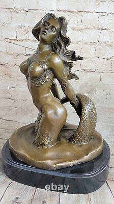 Art Original Nouveau Nu Femme Bronze Marbre Statue Sculpture Marbre Cadeau Art