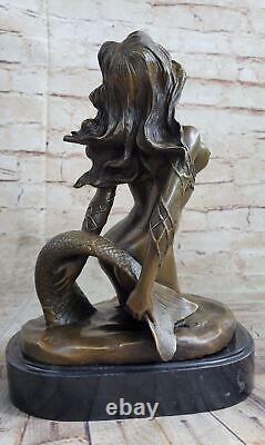 Art Original Nouveau Nu Femme Bronze Marbre Statue Sculpture Marbre Cadeau Art