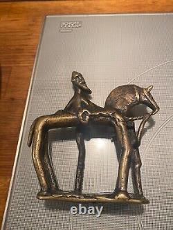 Art africain bronze, Mali, cavalier Dogon, sculpture bronze ancienne, ethnique