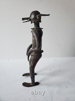 Art africain sculpture statuette en bronze