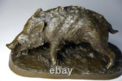 Art animalier- Belle sculpture en bronze- signée Mène