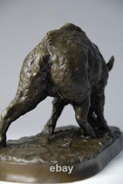 Art animalier- Belle sculpture en bronze- signée Mène