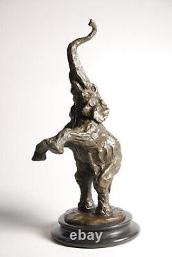 Art animalier- Belle sculpture en bronze- signée Milo