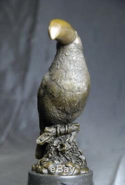Art animalier contemporain, sculpture toucan, bronze signé Milo