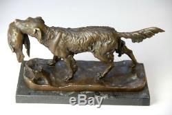 Art animalier, très belle sculpture de Jules Moignez bronze envoi gratuit