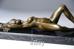 Art érotique- très beau nu, sensuel en bronze- signé Mavchi- envoi gratuit