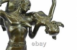 Artisanal Bronze Sculpture Solde Dancer Russe Zach Deux Déco Bruno Art Signé