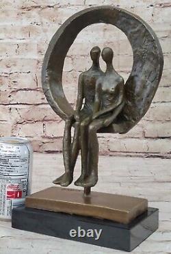 Assis Couple Bronze Sculpture Fin Art Signée Original Romance Décor
