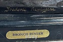 BRONCO Buster Par Remington Bronze Sculpture Art Déco Fonte Figurine