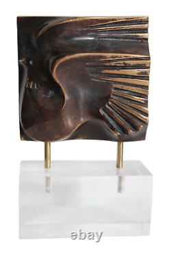 BRONZE Sculpture Oiseau signé José CARRILERO Numéroté 30/40 art Anasse Picasso