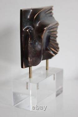 BRONZE Sculpture Oiseau signé José CARRILERO Numéroté 30/40 art Anasse Picasso