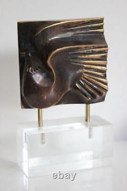 BRONZE Sculpture Oiseau signé José CARRILERO Numéroté 30/40 art Anasse Picasso