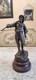 Beautifull Art Neauvau Statue Of Fisherman Signed By George Omer