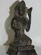 Bronze Antique Sculpture D'art Shiva Position A Genoux Socle Rectangulaire 18eme