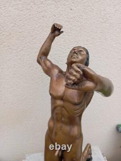Bronze Art Contemporain. Homme Nu En Bronze Hauteur 62 CM