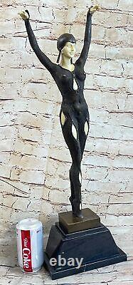 Bronze Art Déco Mer Danseuse Véritable Bronze Sculpture. Art, Cadeau, Ornement