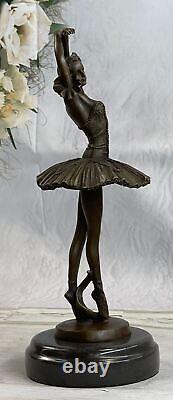 Bronze Artisanal Art Sculpture Prima Ballerine Danseuse Ballet Statue Métal Art