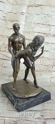Bronze Chair Femme Sculpture Érotique Abstrait Art Sexuelle Dame Statue Figurine