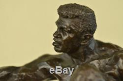 Bronze Collectionneur Édition Signée Art Sculpture Mohamed Ali Sonny Liston Boxe