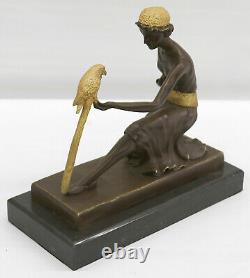 Bronze Exceptionnel Art Déco Chiparus Femme Dancer Sculpture Déco Deal Solde