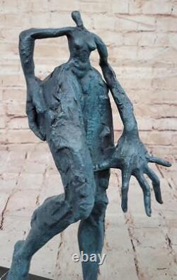 Bronze Femelle Forme Statue Abstrait Art Moderne By Dali Main Fabriqué Sculpture