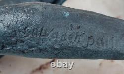 Bronze Femelle Forme Statue Abstrait Art Moderne By Dali Main Fabriqué Sculpture