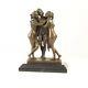 Bronze Marbre Art Deco Statue Sculpture Mythologie Femme Les Trois Grâces Fa-50