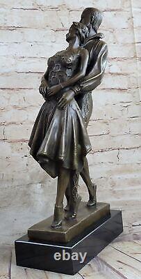 Bronze Marbre Statue Romance Lovers Ange Sculpture Art Designer Sculpture Large