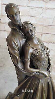 Bronze Marbre Statue Romance Lovers Ange Sculpture Art Designer Sculpture Large