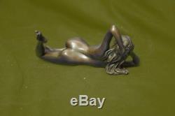 Bronze Nu Femmes Sculpture Érotique Abstrait Art Sexuelle Dame Nue Statue Figure