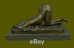 Bronze Nue Nu Érotique Sculpture Art Statue Figurine Femme Figurine Fantasy Art