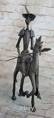 Bronze Sculpture Abstrait Art Moderne Don Quichotte Fonte Marbre Figurine Dali