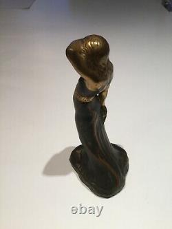 Bronze Sculpture Art Nouveau H. S RINGI Harald Sorensen Femme Design 1920