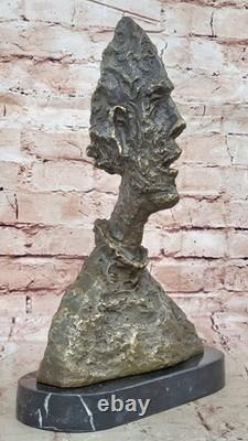 Bronze Sculpture Main Fabriqué Statue Abstrait GIA Chiparus Solide Art Solde