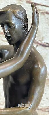Bronze Sculpture, Main Fabriqué Statue Gay Art Chair Mâle Homme Classique Art