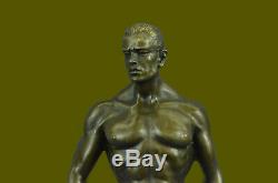 Bronze Sculpture, Main Fabriqué Statue Gay Art Collectionneur Édition Chair Mâle