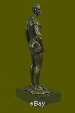 Bronze Sculpture, Main Fabriqué Statue Gay Art Collector Édition Chair Mâle Gift