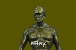 Bronze Sculpture, Main Fabriqué Statue Gay Art Collector Édition Chair Mâle Gift