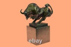 Bronze Sculpture Moderne Abstrait Art Bull Par Milo Fonte Figurine Solde
