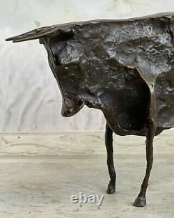 Bronze Sculpture Moderne Abstrait Art Bull Par Picasso Fonte Figurine