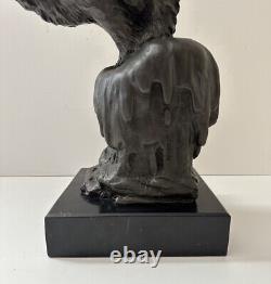 Bronze Sculpture Moderne Abstrait Art Ours Par Milo Fonte Figurine 6,5 Kg