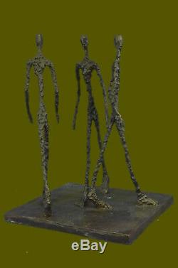 Bronze Sculpture Moderne Art Abstrait Figurine Bureau à Domicile Décor Chaud