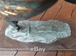 Bronze Sculpture Moderne Art Nues Femme Abstraites Figurine XXL Signer