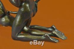 Bronze Sculpture Nu Homme et Femmes Sexuelle Art avec Sculpture Statue Figurine