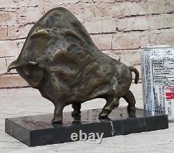 Bronze Sculpture Statue Bull Pablo Picasso El Toro Signée Abstrait Art Moderne