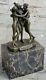 Bronze Sculpture Statue Solde Fonte Trois Graces Par Canova Serre-livre Art Déco